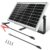 ECO-WORTHY 10 W 12 V monokristallines Solarpanel-Set, Solarladegerät für Erhaltungsladung: 10 W Solarpanel + Solarladeregler + Solarkabel für 12 V-Batterien, Wohnmobil, Wohnwagen, Elektrozaun, Boot