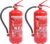 2-teiliger Feuerlöscher, 6 kg Pulver-Feuerlöscher mit Manometer und Wartungsstromsystem