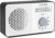 TechniSat Viola 200 tragbares DAB+/UKW-Radio (mit LCD-Display, Teleskopantenne, Favoritenspeicher, Kopfhöreranschluss, Netz- & Batteriebetrieb, Mono-Lautsprecher, RDS, PLL) weiß/schwarz