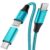 USB C auf Micro USB Kabel 2 m USB Typ C (weiblich) auf Micro USB (männlich) Adapter Android Ladekabel kompatibel mit Samsung Galaxy S20/S9/S9+/S10 S7/S5/J3/J5/J7 Huawei HTC LG