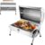 Edelstahl Klappgrill Holzkohlegrill BBQ Grill Doppelte Grillfläche 34 x 21,5 cm Tischgrill Campinggrill für Kochen im Freien, Camping und Picknick