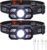 Stirnlampe LED wiederaufladbar, 2 Stück, superhelle 2000 Lumen Stirnlampe, leichte, langlebige Stirnlampen mit Sensor und rotem Licht, 10 Lichtmodi, Stirnlampe, ideal für Camping und Joggen, Angeln