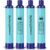 Membrane Solutions Tragbarer Stroh-Wasserfilter und Überlebensausrüstung für Wandern, Camping, Reisen und Notfall, blau, 4er-Pack