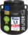 plasteo Weithalsfass 20 Liter mit Deckel – eckig schwarz, HDPE lebensmittelecht BPA-frei, 20 L Eimer Kunststofffass Futtertonne Lagertonne Universalfass