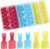 200 Stück 0,5 – 6,0 mm² Kabelschuhe Set, Bolatus Nylonverbinder, Flachverbinder, KFZ isoliert, Kabelschuhe Flachverbinder Sortiment, Flachsteckhülsen Set mit Verbinder