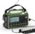 Mesqool Kurbelradio mit 12000 mAh Powerbank, AM/FM/SW Notfallradio mit Weltempfänger, Taschenlampe & Leselicht, tragbares Campingradio Typ-C-Anschluss, SOS-Alarm Dynamoradio für Wandern, Outdoor