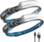 Smiling Shark Stirnlampe, 230° Weitwinkel, 3 x LED-Weißlicht, Packung mit 2 Streifen, die hellste Stirnlampe, wiederaufladbar mit wasserdichtem Joggen, Stirnlampe, Stirnlampe, Camping-Stirnlampe