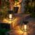 Solarleuchten zum Hängen/Stellen im Freien, 2 Stück – Solarlaternen für den Außenbereich, wetterfest – Solarlaternen mit LED-Glühbirne warmweiß für Gartendekoration, Balkon, Terrassendekoration, Campinglampe