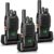 Retevis H777H Walkie Talkie 3er Set, Radio PMR mit Display, integrierte Taschenlampe, Typ C VOX, robustes 8-10 Stunden Funkgerät Set für Familien, Camping (Schwarz, 3er Pack)