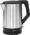 Clatronic WKS 3692 Wasserkocher, verdecktes Heizelement, Abschaltautomatik, Basisstation mit Kabelaufwicklung, 1,5 L, 2200 W, Edelstahl, Schwarz / Edelstahl.