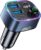 SYNCWIRE Bluetooth 5.3 FM-Transmitter-Autoladegerät 48 W (PD 36 W und 12 W), Dual-USB-Port-Ladegerät, Autoadapter, kabelloses Radio-LED-Display, unterstützt 64-GB-USB-Laufwerk, Lichtschalter, blau