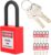 Lockout-Tagout-Schlösser, 10-teiliges Sicherheits-Vorhängeschloss mit 20 Schlüsseln, staubdichtes Lock-Out-Tagout-Loto-Schlösser-Set für Industrietechnik, Isolierfabriken, Sicherheitswerkzeug (rot)
