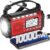 PRUNUS J-924D Digitalradio DAB+/FM, Kurbelradio Notfall mit 10000 mAh Akku, DAB-Radio mit Bluetooth, Notfallradio mit Taschenlampe/SOS-Alarm/Handy-Ladefunktion für Outdoor/Notfall (Rot)