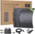 Balkonkraftwerk 800 W komplett mit Steckdose, 4 x 200 W Solarpanel flexibel & Wechselrichter 800 W, Plug and Play mit 5 m AC-Kabel für Balkon, Terrasse, Garten