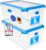 ATHLON TOOLS 2 x 5 L Frischhaltedosen-Set in Gastro-Qualität – 100 % luftdicht und auslaufsicher -40 bis +100 Grad – für alle Lebensmittel – BPA-frei – Vorratsdosen für den Kühlschrank (hergestellt in der EU)