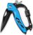 BEEK Multifunktionswerkzeug mit Flaschenöffner, Karabiner, Glasbrecher, Kreuzschlitzschraubendreher, Schlitzschraubendreher, Geschenke für Männer, Adventskalenderbefüllung (blau)