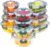 KUMD 24 Teile (12 Sets) Glas-Frischhaltedosen Set für Lebensmittel – undichtungsfrei für Meal Prep & Lunch, Ofen/Mikrowelle/Gefrierfach/Spülmaschine, LFGB-zertifiziert & BPA-frei