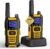Radioddity HD-1 Funkgerät-Set, Walkie-Talkie, wasserdicht IP67, robust, PMR, staubdicht, stoßfest, mit Ein-Knopf-Gruppenruf, Vibrationsalarm, SOS, Dual PTT, Basis und USB-C-Aufladung (2 Stück, gelb)