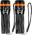 EXTRASTAR LED-Taschenlampe, 2 Stück, Mini-Taschenlampe mit 150 Lumen, 3 Beleuchtungsmodi, stufenlos zoombar, IP44 spritzwassergeschützt, kompakte Taschenlampen für Zuhause, Outdoor und Notfall