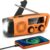 Gemmac Kurbelradio mit Solar und Powerbank, Notfallradio 2000 mAh USB AM/FM/SW Tragbares Notfallradio mit SOS-Alarm-Taschenlampe, Dynamo-Notfallausrüstung für Camping, Outdoor-Survival-Ausrüstung