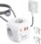 LENCENT 4-fach Steckdosenleiste, Flachstecker, Steckdosenwürfel, 7-in-1 Steckdosenleiste, mit 2 USB 3.0 und 1 Typ-C PD 20W Port, 2 Meter geflochtenes Kabel, für Wandsteckdose