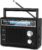Prunus J-136 AM FM FM Radio Kleines Kofferradio mit AUX/Mikrofonanschluss | Tragbare Radios mit Batterie- oder Wechselstrombetrieb, einfache Radios für Senioren.