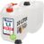 plasteo 2 x 10 Liter Getränke-Wasserkanister, natur, mit 1 x Wasserhahn und 2 x Schraubdeckel, BPA-frei, lebensmittelecht, tragbar, für drinnen und draußen, hergestellt in Deutschland (2 x 10 l mit 1 x Wasserhahn)