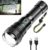 Glarylight XHP70.2 LED-Taschenlampe, wiederaufladbar, 600.000 Lumen, extrem hell, XHP70.2 Taschenlampen, Akku, USB, starke Taschenlampe, IPX7 wasserdicht, zoombare Taschenlampe für Notfälle im Freien