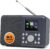Tragbares Digitalradio MD3 DAB/DAB+ und UKW, Bluetooth-Lautsprecher, Kopfhörer, 40 voreingestellte Sender, Wecker und Uhr, Schlummertimer, Farbdisplay, Batterie- und Netzbetrieb (Dunkelgrau)