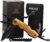 NEKAVA 5-in-1-Multifunktionswerkzeug mit Klappmesser aus schwarzem Edelstahl und goldenem Griff. Ideal als Survivalmesser für Outdoor, Camping, Haushalt. Inklusive kostenlosem Kreditkarten-Tool