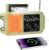 diymore Kurbelradio 2000 mAh, Notfallradio mit Kurbel und Solar mit FM/AM/WB, Powerbank, LED-Campinglicht, SOS-Alarm, Kompass, Kurbelradio, Notfall-Weltempfänger Testsieger für Ourdoor