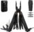 BIBURY 25-in-1 Multitool-Multifunktionszange, YG12-Hartmetallschneider, G10-Griff, 3Cr13-Edelstahl, Outdoor-Camping-Werkzeug mit Bit-Set und Nylontasche, für Fahrrad, Heimwerken und Reparatur