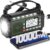 PRUNUS J-924 Digitalradio DAB/DAB+/FM, Kurbelradio Notfall mit 10.000 mAh Akku, DAB-Radio mit Bluetooth, Notfallradio mit Taschenlampe/SOS-Alarm/Handy-Ladefunktion für Ourdoor, Blackout, Notfall.