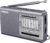 XHDATA D219 UKW/AM-Radio, batteriebetrieben, Weltempfänger, Mini-Radio, Kurzwellenradio, Retro, für Haushalt, Outdoor, Camping, Wandern, tragbares Radio, Grau