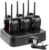 Retevis RT27 Funkgeräte Professional, Walkie Talkie PMR446, Funkgeräte mit 6-fach Ladegerät, 16 Kanäle VOX, Funkgeräte 6er Set für Baustelle, Sicherheit, Logistik (6er Pack, Schwarz)