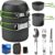 Camping-Kochgeschirr-Set, Outdoor-Geschirr-Set, Camping-Kochgeschirr-Set für 1–2 Personen, leicht zu transportieren, Camping-Kochen, für Camping, Kochen im Freien, Wandern, Reisen