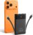 VEGER Powerbank 10000 mAh klein, 22,5 W Schnelllade-Powerbank mit integriertem USB-C-Kabel, externe Handy-Akkus, 4 Ausgänge, 3 Eingänge, kompatibel mit iPhone 17 16 13 Samsung, Travel Essential, Schwarz