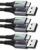 INIU USB auf USB C Kabel, (3 Stück 2 m/2 m/0,5 m), Laden USB-C Nylon Datenkabel, 3,1 A PD Schnellladekabel USB-C für Samsung Galaxy S22 S20 S10 iPhone 15 Huawei P30 Pixel 7 iPad Air Xiaomi PS5