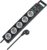 Brennenstuhl Super-Solid Steckdosenleiste, 1153380315 | 2,5 m Kabel und Schalter – aus bruchsicherem Polycarbonat, schwarz/grau
