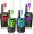 Walkie Talkie Set mit 4 Walkie Talkies für Erwachsene Kinder, 20 Kanäle mit 1200 mAh Li-Ionen-Akku/VOX/LED-Taschenlampe/USB-C-Kabel/5 km Reichweite/Tastatursperre für Camping, Wandern, Geschenk