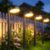 BUCASA Solarleuchten für den Garten im Freien, 6 Stück, helle Solarleuchten für den Außenbereich mit 3000 K warmweißen LED, IP65 wasserdichte Solar-Gartenleuchten, Dekoration für Rasen, Terrasse, Hof, Balkon, Außenbereich