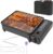 Camping-Gasgrill, 2200 W tragbares Grillset, Tischgrill mit 6 Bratnadeln, 2 Grillnetzen und Koffer, Campingkocher mit Piezo-Zündung und abnehmbarer Tropfschale, für Campingausflüge, Versammlungen