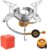 Idota Campingkocher 3500 W mit Piezo-Zündung, winddicht, faltbar, Gaskocher mit Adapter, Campingkocher für Schraubkartuschen-Gasbrenner für Outdoor-Picknick, Wandern
