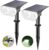 Linkind LED Solarleuchten für Außen, Lichtsensor Solarleuchte, IP67 wasserdichte Außenwandleuchte, 650 lm, 6500 K, tageslichtweißes Solarlicht, solarbetriebener Strahler, 2 Stück