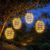 Festliche Lichter Set mit 4 solarbetriebenen LED-Spirallaternen für den Außenbereich, Solarlaterne zum Aufhängen, solarbetriebene Laterne, Solar-Gartenleuchten für die Gartenbeleuchtung im Freien (4 Solarspiralen)