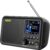 LEICKE Tragbares DAB+ Radio mit Bluetooth 5.0, DAB/DAB+ und UKW-Radio, 2,4 Zoll Farbdisplay, 80 Senderspeicher, Küchenradio mit Adapter oder 4000 mAh Batteriebetrieb, MicroSD/TF/AUX-Anschluss