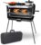 BERGER Camping-Gasgrill, faltbarer tragbarer Koffergrill mit 3 Brennern, 50 mbar für schnelles Kochen, 3 Kochfelder und ein Grillspieß inklusive, winddichter Camping- und Balkongrill
