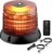 EYPINS Rotierender Akku mit Fernbedienung, 12V 24V Warnlicht Auto Gelb, 6 Blinkmuster Wiederaufladbares LED-Blitzlicht mit magnetischem Saugnapf, Warnlicht Auto für Traktor, PKW, LKW, SUV, Blendfreies Gehäuse