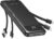 Charmast Powerbank 10000 mAh, externer Akku, USB-C-Powerbank mit 4 integrierten Ladekabeln, tragbares Ladegerät, LED-Display, kompakt, schlank, 6 Ausgänge, kompatibel mit iPhone, Huawei, Samsung Tablet