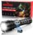 Shadowhawk Taschenlampe LED wiederaufladbar, 1.000.000 LM – 50 W, taktische Taschenlampe, extrem hell, 1000 m Weitschuss & 12 Stunden Laufzeit, IP67 LCD-Display, Taschenlampe für Survival/Outdoor/Camping, mit Zündfunktion
